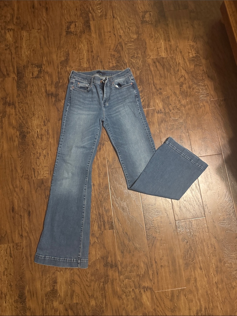 7 For All Mankind Light Blue Flare Jeans